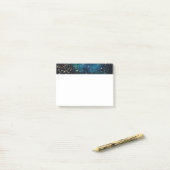 Post-it® Blue and Gold Under the Stars Night Sky (Sur un bureau)
