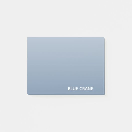 Post-it® Blue Crane bleu color (Devant)