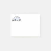Post-it® Blue Fiat 500 Topolino Classic Italien City Car (Devant)