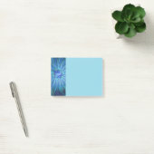 Post-it® Blue Flower Fantasy Pattern, Abstract Fractal Art (Bureau)