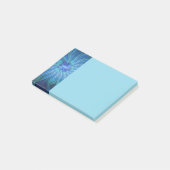 Post-it® Blue Flower Fantasy Pattern, Abstract Fractal Art (Incliné)