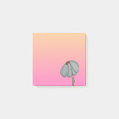 Post-it® Blue Flower with Pink Background (Devant)