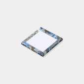 Post-it® Blue Gold Abstrait 3D effet Personnalisé 3x3 (Incliné)