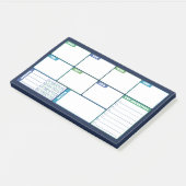 Post-it® Blue Green Weekly Planner Habits & To Do's (Incliné)