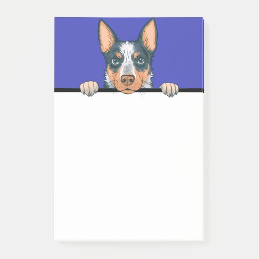 Post-it® Blue Heeler Australian Cattle Amoureux des chiens (Devant)