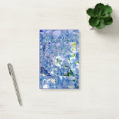 Post-it® Blue Hydrangea Nom personnalisé Adresse (Bureau)
