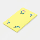 Post-it® Blue Iridescente Holographique Calla Lilies (Incliné)