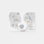 Post-it® Blue Merle Australian Shepherd 50 notes collantes (Devant)