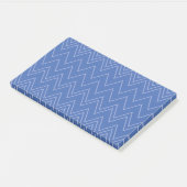 Post-it® Blue, moderne, simple, cool, trendy zigzag (Incliné)