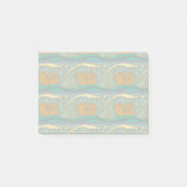 Post-it® Blue Ocean Waves Nautilus Seashell Motif Nouveau (Devant)