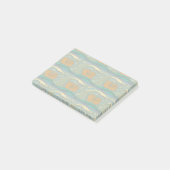 Post-it® Blue Ocean Waves Nautilus Seashell Motif Nouveau (Incliné)