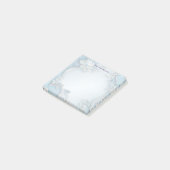 Post-it® Blue Ornate Floral Post it Notes (Incliné)