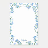 Post-it® Blue Oubliez-Moi Nots - Ajoutez Votre Nom (Devant)