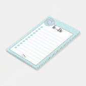 Post-it® Blue Polka Dot Teardrop Diamond TO-DO (Incliné)