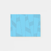 Post-it® Blue, simple, elegant, abstract line pattern (Devant)