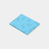 Post-it® Blue, simple, elegant, abstract line pattern (Incliné)