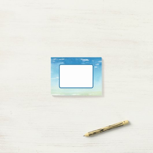 Post-it® Blue Sky Ocean Waves (Sur un bureau)