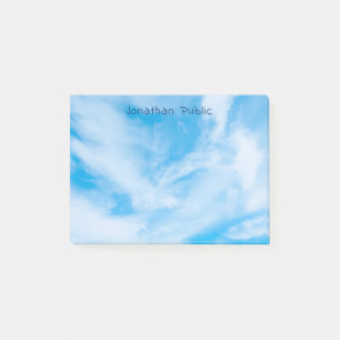Post-it® Blue Sky White Nuds Modern Elegant Professionnel