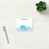 Post-it® Blue Whale Baby Boy Douche Poster It Note (Bureau)