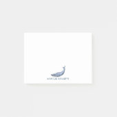 Post-it® Blue Whale Personnalisé Post It Notes (Devant)