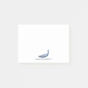 Post-it® Blue Whale Personnalisé Post It Notes