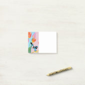 Post-it® Blue Wren Bird Motif Pink birds Post it Notes (Sur un bureau)