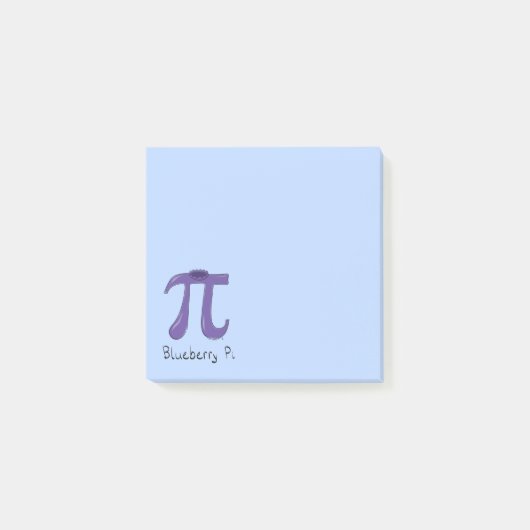 Post-it® Blueberry Pi Cute Math Pi Notes Jour (Devant)