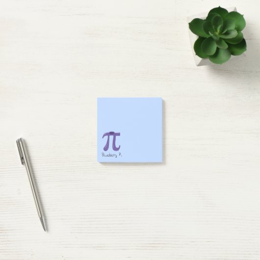 Post-it® Blueberry Pi Cute Math Pi Notes Jour (Bureau)