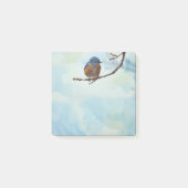 Post-it® Bluebird Oiseau Art Nature Post It Note Pad (Devant)