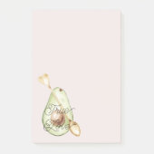 Post-it® Blush Pink Avocado Heart Spoon (Devant)