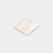 Post-it® Blush pink gold palm leaves monogram (Incliné)