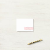 Post-it® Blush Pink Minimalist Modern Design (Sur un bureau)