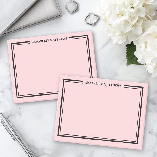 Post-it® Blush Pink Monogram