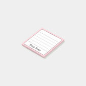 Post-it® Blush Pink Retro Ajouter Votre Nom Linked (Incliné)