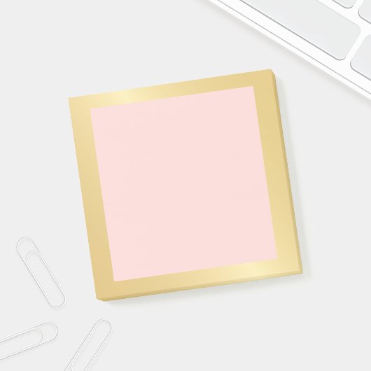 Post-it® Blush Rose et Faux Gold Foil
