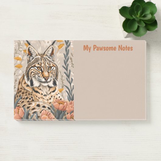 Post-it® Bobcat Chat Boho My Pawsome Personnel (Bureau)