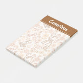 Post-it® Boeuf mignon cerf modèle floral (Incliné)