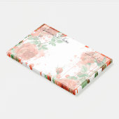 Post-it® Boho Aquarelle Roses rouges 10" x 6" (Incliné)