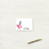 Post-it® Boho Birdie Personnalisé (Sur un bureau)
