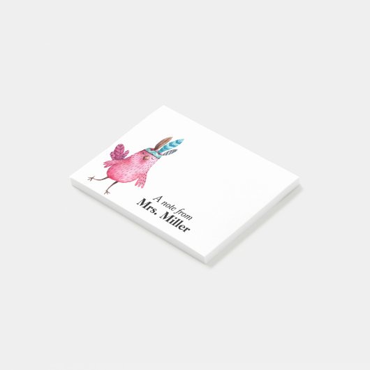 Post-it® Boho Birdie Personnalisé (Incliné)