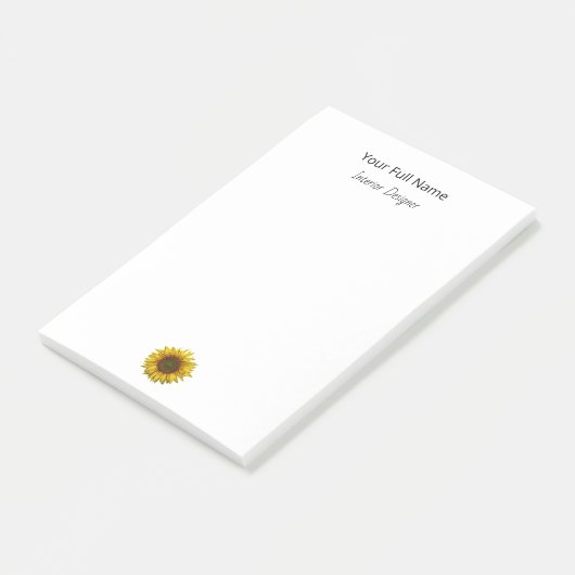 Post-it® Boho Botanical Sunflower Interior Designer (Incliné)