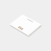 Post-it® Boho Cactus Aquarelle Monogramme Plante pointé (Incliné)