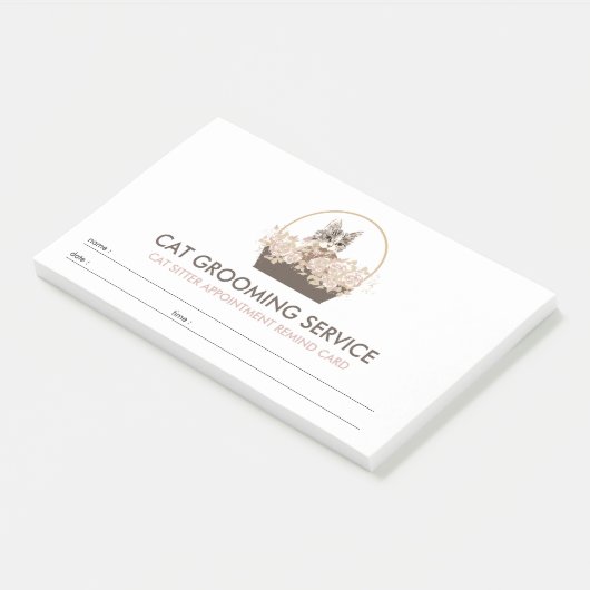 Post-it® Boho Cat Groomer (Incliné)