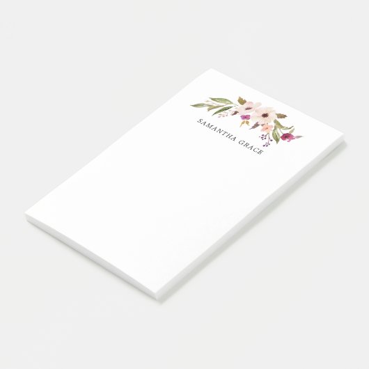 Post-it® Boho Chic Floral Notes post-it personnalisées (Incliné)