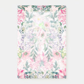 Post-it® Boho Chic rose Floral Aquarelle Botanique (Devant)