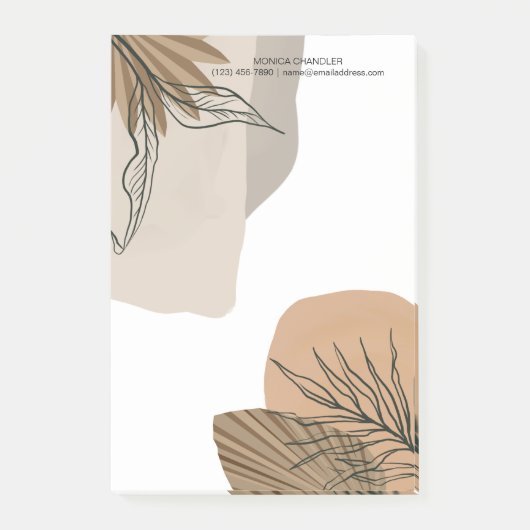 Post-it® Boho Chic Tropical Monogramme (Devant)