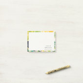 Post-it® Boho Chic Vert Feuillage Tropical Botanique (Sur un bureau)