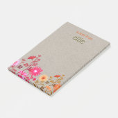 Post-it® Boho Country Floral Kraft Bloc-notes (Incliné)