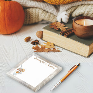Post-it® Boho dark Fall thème chaleureux café Notes