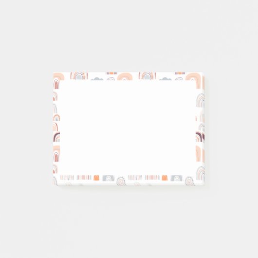 Post-it® Boho Doodle Rainbow Motif (Devant)